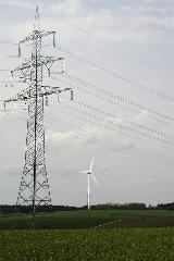 Windrad von der Kreisstrae aus