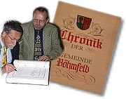Eintrag in das "Goldene Buch"
