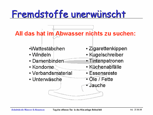 Fremdstoffe unerwnscht